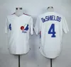 Бейсбольные майки Мужчины Женщины Молодежный трикотаж Custom Montreal Expos любое имя номер 8 Гэри Картер 45 Педро Мартинес Ретро Винтаж Топ сшитый