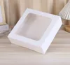 Transparent Window Gift Box Baked Pastry Packaging Box Holiday Small Gift Packaging White Cardboard Box