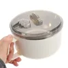 Миски Стеклянная чаша Чашка для лапши быстрого приготовления с крышкой Студенческий металлический контейнер Глубокий суп Pho Pp Ежедневное использование Bento