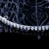 Rhinestone Wedding Hair Akcesoria Biżuteria Elegancka Miss Crown for Women Bridal Big Crystal Crowns and Tiaras King Party Prezent 240305