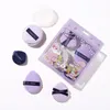 Yaozhi Purple Makeup Blending Sponges Set Liquid Foundation Powder Air Cushion Cosmetic Puff Beauty Tool 240229