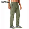 Sweatpants Tacvasen Outdoor Pants Men Snabbt torrt raka vandringsbyxor Elastisk lätt yogadotning Träning Sweatpants Joggers