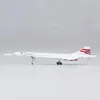 15cm 1 400 Concorde Air British 1976-2003 Model linii lotniczy Kolekcjalny Wyświetlacz Zabawny samolot Kolekcja dzieci dzieci 240307