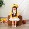 55cm Reborn Dolls Full Body Silicone Vinyl Doll Beauty Long Hair Girl Lifelike Bewborn Baby Princess Bebe Dolls Reborn Doll Toys 240226