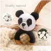 Mobiler# Mobiler Baby Panda Coghet Rattle Teether Toys Music Rattles For Kids Wood Babies Gym Montessori Childrens Mobile Crib Gift Dhl0u