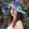 2023新しい女性夏のバケツ折り畳みファッション麦わら帽子パナマUV保護サンシェードビーチハットサマーハット240307