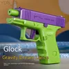 Gun Toys Gravity 1911 Pistol 3D Printing Reverse Blowback Rifle Mini Decompression Plast Pistol Toy Guns for Christmas Birthday Present YQ240307