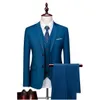 Men'S Suits & Blazers Mens Suits Blazers 2023 Business Casual 3 Piece Suit Set For Weddings Big Size And Tall Slim Fit Blazer Jacket Dhwd6