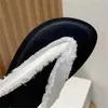 Sandalen Zomer Open Teen Flats Slippers Damesschoenen Echte Zijde Satijn Comfortabel Casual Vakantie Strand Fringe Dames