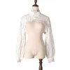 Lange Ärmel Brautjacke Jewel Neck Lace Applizierte Wrap Braut Accessoires für Hochzeitskleid Jacken nach Maß