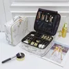 Beleza escova maquiagem saco de viagem feminino caso cosmético grande capacidade compõem caixa ferramentas necessárias armazenamento à prova dwaterproof água 240227