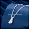 Ожерелья с подвесками Золотое ожерелье T V Персонализированный универсальный кулон в форме капли Простая легкая роскошная цепочка-воротник для женщин 4Na7 Drop Dhhxa