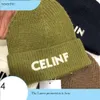 Celinf Autumn/Winter Sticked Hat Big Brand Designer Beanie/Skull Caps Staplad hatt Baotou Logo Letter Ribed Woolen Hat 490