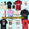 23 24 Fjärde Rafa Leao Soccer Jerseys Ac M Milan Pulisic Ibrahimovic Giroud 2023 2024 Romagnoli S.Castillejo Brahim Koche Theo Tonali 4th Football Shirt Men Kids Kits Kits