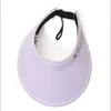 접이식 선 스크린 모자 암컷 빈 탑 음영 패션 UV 여름 사이클링 자외선 보호 대마 태양 모자