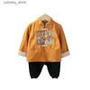 Tute Estate Bambino Tang Suit Cinese Tradizionale Hanfu Per Ragazzi Bambini Kung Fu Ricamo Capodanno Confucio Istituto Cotone L240307