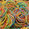 Blyertsfodral grossistpennor 500 st färggummiband Colorf Diameter 40mm Band Rings Elastic Office Supply Stretchable Latex Dhiwx