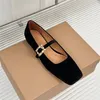 Casual Designer Mode Femmes Sexy Noir Velet En Cuir Véritable Bout Rond Mocassins Sans Lacet Maryjane Dreess Chaussures Chaussures En Cuir Souple