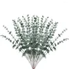 Fiori decorativi 20 pz 38 cm fasci di eucalipto artificiale steli decorazione floreale casa per bouquet da sposa fai da te giardino di fattoria