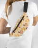 Sacs de taille éléments de cuisine pain beignets rétro pour femmes homme voyage épaule bandoulière poitrine imperméable Fanny Pack