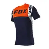 2023 Mens T-shirts Fox Summer Outdoor Cykeldräkt Rund hals Kort ärm Snabbt torrt andningsbar motorcykel Speed ​​Drop IU4U