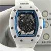 Female Hollowed Watch Richa White Sapphire Minority Ceramic Out Full-automatic Mechanical Milemir Rm055 Lblf High Quality