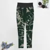 Leggings femininas estampa floral sexy rosas verdes push up calças de yoga engraçado sem costura leggins feminino personalizado ginásio esporte legging