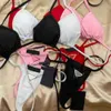 Frauen Badebekleidung Designer Ins Women Bikini Bikinkleidung Badeanzüge PR sexy Frauen Unterwäsche Perspektive Strand Badeanzüge 001 240307