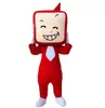 Performance de scène Red TV Dolls Vêtements Mascot Costume Halloween Christmas Fancy Parto Cartoon personnage de personnage Suit des femmes adultes hommes habillent Carnaval Unisexe Adultes