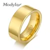 Modyle Cool Man Tungsten Carbide Rings 8mm High Polished Gold Color Male Anel Alliance Anniversary Gifts Y01223059260