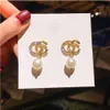 Boucles d'oreilles de haute qualité pour femmes, vente en gros, dernière mode, bijoux inspirés du luxe, marque de styliste