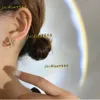 Stud Studörhängen Crystal Windmill Rotating Leaf Ear Studs Double Snowflake Earring Celebrity Temperament Designer örhängen smycken kvinnor party smycken 2024