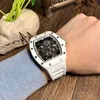 Female Hollowed Watch Richa White Sapphire Minority Ceramic Out Full-automatic Mechanical Milemir Rm055 Lblf High Quality