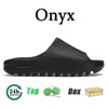 Sandales de créateurs avec boîte EVA Diapositives Pantoufles Hommes Femmes Désert Sable Noir Blanc Onyx Sliders Os Enflame Orange Runners Mens Sliders Ochre Vermilion Beach Sandal