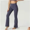 Completo da yoga Pantaloni da yoga da donna Fitness Corsa Street Groove Vita alta Pancia stretta Sport Allenamento Ynine Minuti per consegna a goccia Spor Dhapk