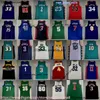 클래식 레트로 농구 33 Larry Bird Jersey 44 권총 브라이언트 피트 마라 비치 스퍼드 웹 케빈 가넷 라셀 러셀 론도 레이 앨런 폴 피어스 알렉스 페트로빅 저지