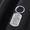 Keychains Family Love Keychain Son Dotter syster Bror Mamma Fäder Key Chain Gifts Rostfritt stål Keyring Dad Mothers Friend 296Z
