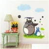 Wall Stickers Cute Cartoon Totoro Wall Stickers Home Living Room Waterproof Removable Decals Children Nursery Decoration Wallpaper 201 Dh9Ip