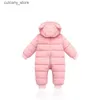 Jumpsuits LZH Baby Snowsuit Infant Newborn Clothes Kids Winter Jumpsuit For Boys Girls Romper For Baby Overalls Children Christmas Costume L240307