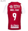 قمصان كرة القدم SC Braga Mens Bruma Abel Ruiz Andre Horta A. Djalo Mendes Pizzi Home Red Sleeve Football Shirtsh240307