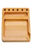 Plateau roulant en bois naturel fait à la main HONEYPUFF avec trois angles 151131 MM accessoires pour fumer du tabac plaque plateau de broyeur en bois 4042784