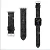 Pour Apple Watch Strap Bands Bracelet de montre en cuir de vache véritable Smartwatch Band Series 1 2 3 4 5 6 7 S1 S2 S3 S4 S5 S6 S7 SE 38MM 40MM 41MM 45MM Designer Smart Watches Sangles US UK MX