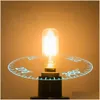 Led Bulbs Brelong T25 Edison Led Filament Light Bb Dimmable Candlestick Tube 1W 2W E12 E14 110V 220V White Warm Drop Delivery Lights L Dhr9S