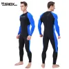 Swimwear Men Wetsuit Long Sleeve Swimsuit Surf Scuba Full Body Diving Suit UV Sun Protection Water Sport One Piece Lycra Clothing