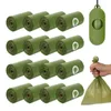 Dog Carrier Poop Bag Dispenser 16 Rolls Waste Bags With Portable Pet For Outside