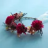 Headpieces Itacazzo Bridal Headwear Flower Decorated Hair Hoop&Suitable For Women's Birthday Party Pography Props