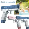 Toys Gun Sand Play Water Fun Electric Water Gun Stora kapacitet Automatisk vattenpistol Summer Pool Beach Outdoor Play Toys For Kids Adult Gifts 240307