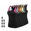 Womens Sports Vest Quick Torking Shirts Fitness Tank Tops ActiveWear Workout Tshirt Running Gym Clothing Jogging Yoga kläder 240228