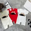 Baby rompertjes Casual pak Beer Letter Kleurrijke korte mouw jumpsuit Zomer 100% katoenen baby merk bodysuit Pasgeboren zachte onesie 59-90cm