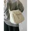 Sacs de soirée Y2K coréen Harajuku blanc sac à bandoulière décontracté esthétique fée grunge vintage sacs à main sacs à main bandoulière baguette fourre-tout femmes